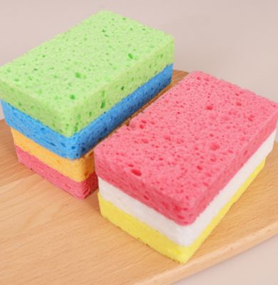 Colorful Square Flex Texture Sponge Eco Friendly Durable For Scratch Free Cleaning