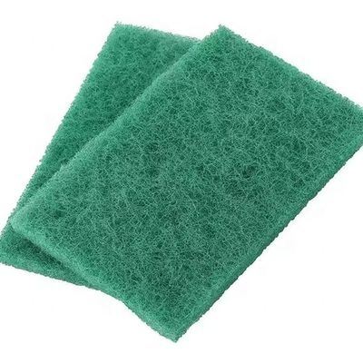 Polyester Green Scourer Pads Dish Scrub Pads Lightweight 250% -500% Water Absorption