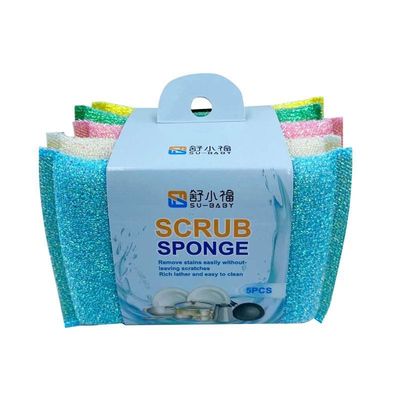 Custom Eco Friendly Mesh Kitchen Sponge 12.5x9x2cm Mesh Dish Sponge