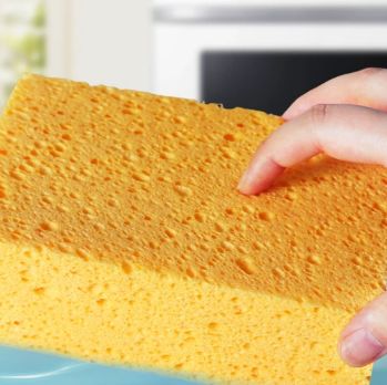 Soft Flex Texture Sponge Rectangular 10x6x3cm High Performance With Rich Bubbles