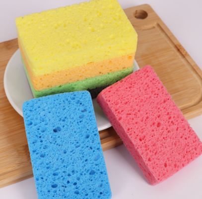 Colorful Square Flex Texture Sponge Eco Friendly Durable For Scratch Free Cleaning