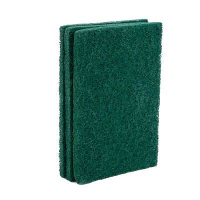 Green Cleaning Scouring Pad 6x4 Inches With Non Scratch Surface