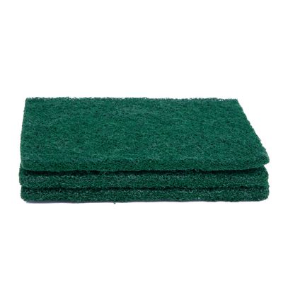 Green Cleaning Scouring Pad 6x4 Inches With Non Scratch Surface