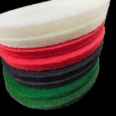 Customizable Disc Buffing Pad With Non Woven High Density Sponge Layer