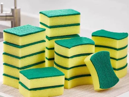 Customizable Kitchen Polyester Sponge 9x6x3cm Cleaning Kitchen Sponge