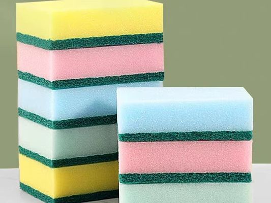 Customizable Kitchen Polyester Sponge 9x6x3cm Cleaning Kitchen Sponge