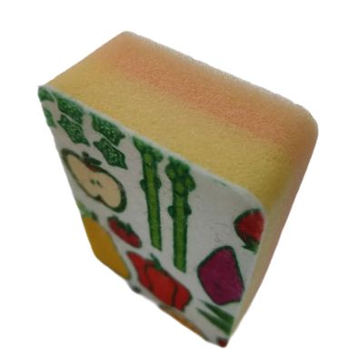 Floral Pattern Kitchen Cleaning Sponge Custom Multi Color Eco Friendly