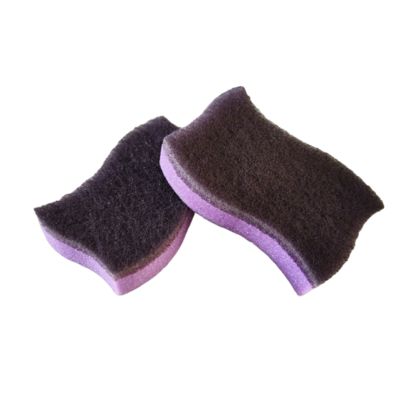 High Density Dual Sided Scrub Sponge For Dishes Non Toxic Dish Sponge