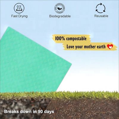 Eco Friendly Cellulose Sponge Cloth Multifunctional For Kitchen