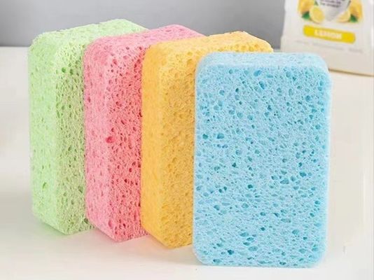 Versatile Cellulose Sponge Scourer 750%-2000% Water Absorption For Household Cleaning