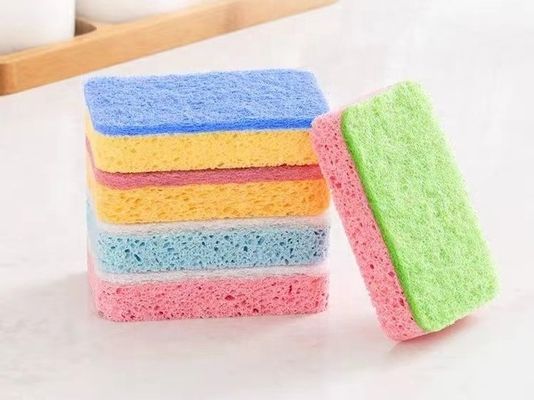 Versatile Cellulose Sponge Scourer 750%-2000% Water Absorption For Household Cleaning