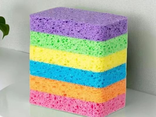 Versatile Cellulose Sponge Scourer 750%-2000% Water Absorption For Household Cleaning