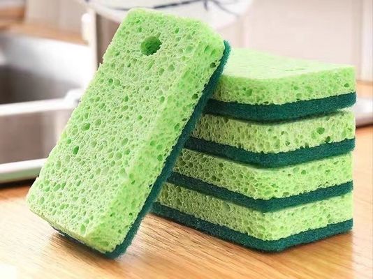 Versatile Cellulose Sponge Scourer 750%-2000% Water Absorption For Household Cleaning