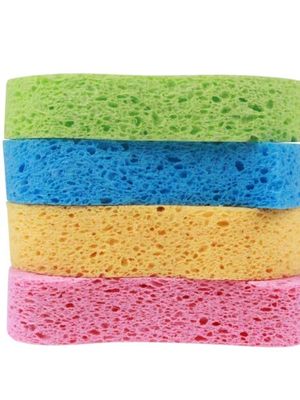 Versatile Cellulose Sponge Scourer 750%-2000% Water Absorption For Household Cleaning