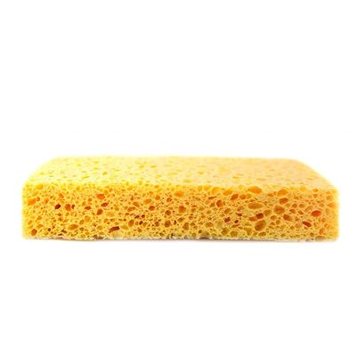 Yellow Eco Friendly Washing Up Scourer Highly Absorbent Natural Vegetable Cellulose Sponges