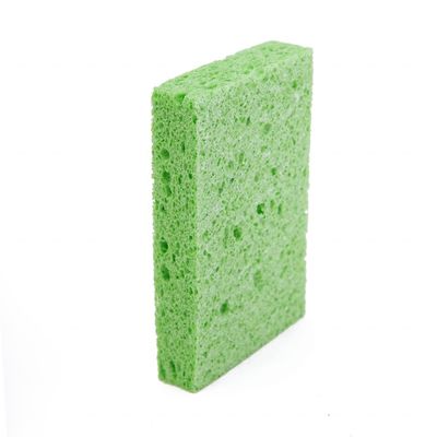Yellow Eco Friendly Washing Up Scourer Highly Absorbent Natural Vegetable Cellulose Sponges