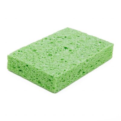 Yellow Eco Friendly Washing Up Scourer Highly Absorbent Natural Vegetable Cellulose Sponges