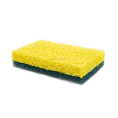 Multi Purpose Cellulose Sponge Scourer Dual Sided 500%-750% Water Absorption
