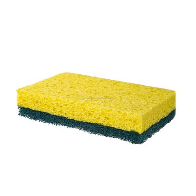 Multi Purpose Cellulose Sponge Scourer Dual Sided 500%-750% Water Absorption