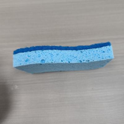 Custom Blue Cellulose Sponge Scourer Sustainable 1000% Water Absorbency