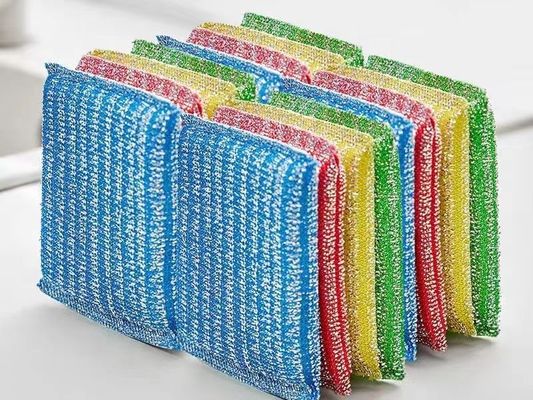 Custom Stainless Steel Dish Scrubber 800% Water Absorption For Kitchen Cleaning