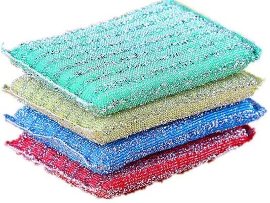 Custom Stainless Steel Dish Scrubber 800% Water Absorption For Kitchen Cleaning