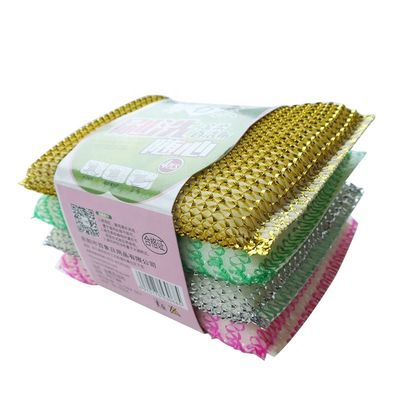 Eco Friendly Metal Scouring Pad Steel Wire Sponge 13*8.5*1.7cm Powerful Portable