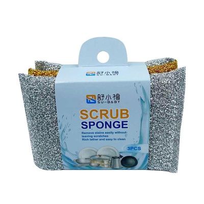 Silver Stainless Steel Scrubber Corrosion Resistant With Reusable Design