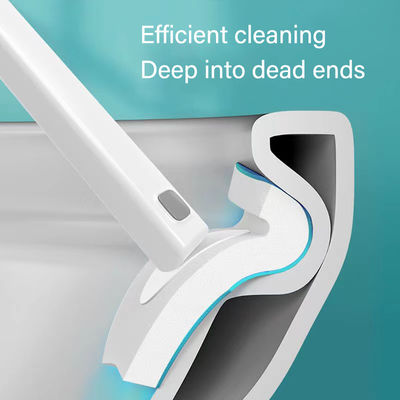 Environmentally Friendly Disposable Toilet Brush Cleaner Hygienic Compact Design
