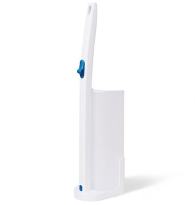 White Innovative Design Toilet Scrubber Wand Toilet Brush With Disposable Head