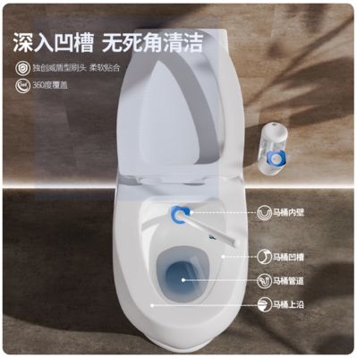 Bathroom Disposable Toilet Brush Lightweight Customizable Toilet Cleaner