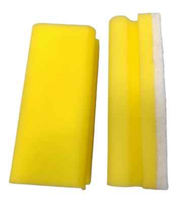 Yellow Car Washing Sponge Long Strip Grip High Absorption Eco Friendly