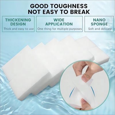 Sustainable Melamine Cleaning Sponge Lightweight 100x60x30mm For Kitchen OEM