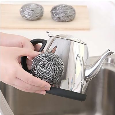 Dirt Removal Stainless Steel Scourers Commercial For Anti Ultraviolet Kitchen Cleaning