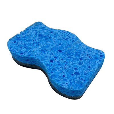 Eco Friendly Compressed Non Scratch Scourer Cellulose Kitchen Sponge Customizable
